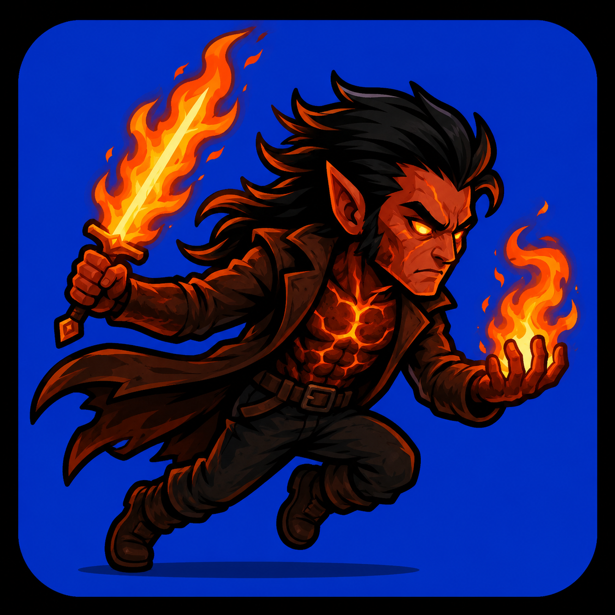 Fireveil runner portrait
